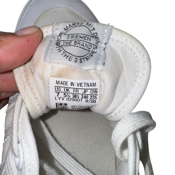 Adidas Nizza Platform Shoes Womens Size 7 Canvas Low Top Sneakers - Picture 6 of 6